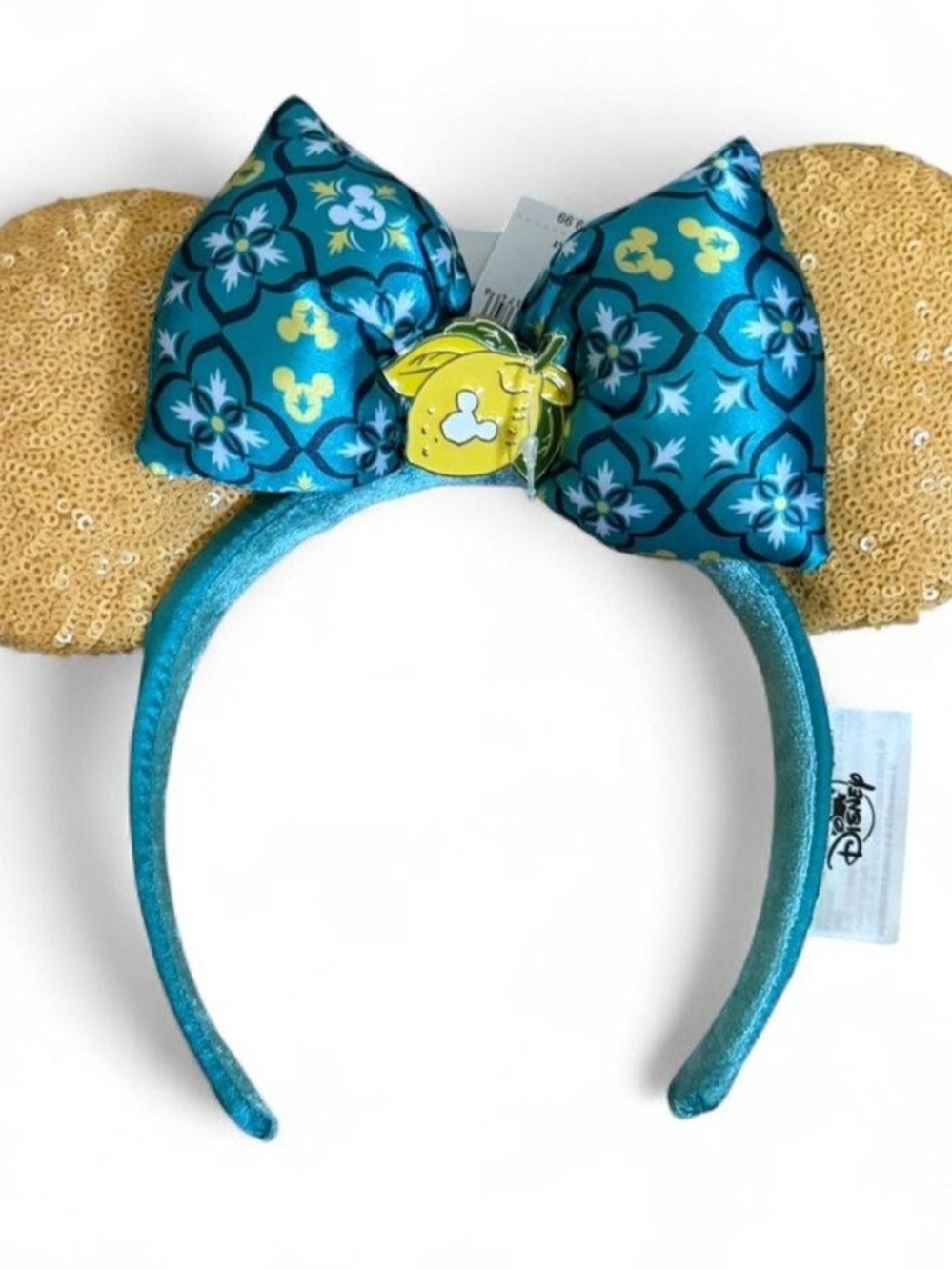 Disney Lemon  Gold Sequin Minnie Ears